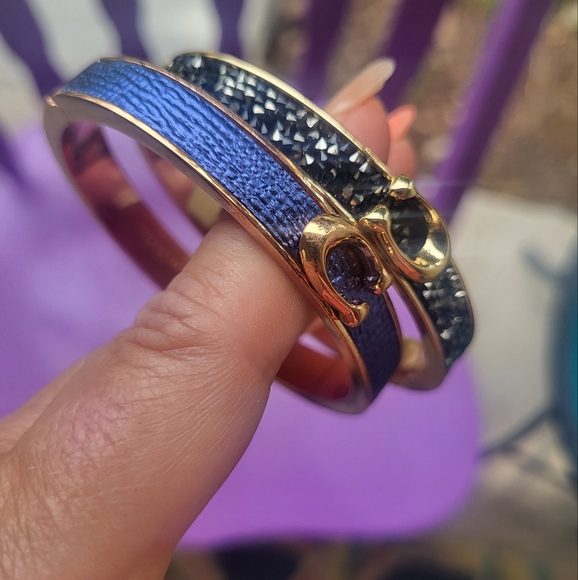 BRAND NEW Purple Black Irredecent Coach Bangle - Picture 2 of 7